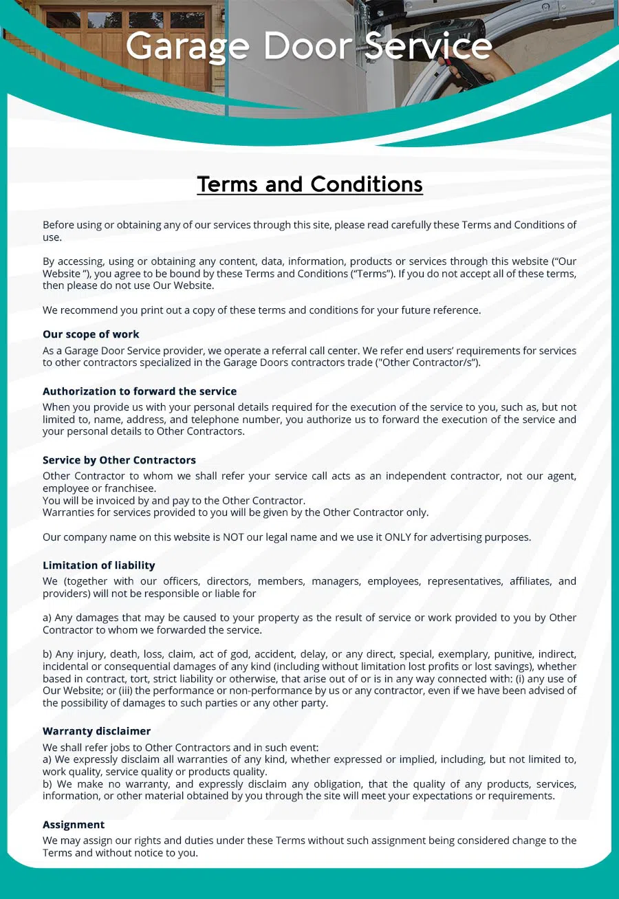 Garage Door Mobile Service Repair Cranbury, NJ 609-431-0910